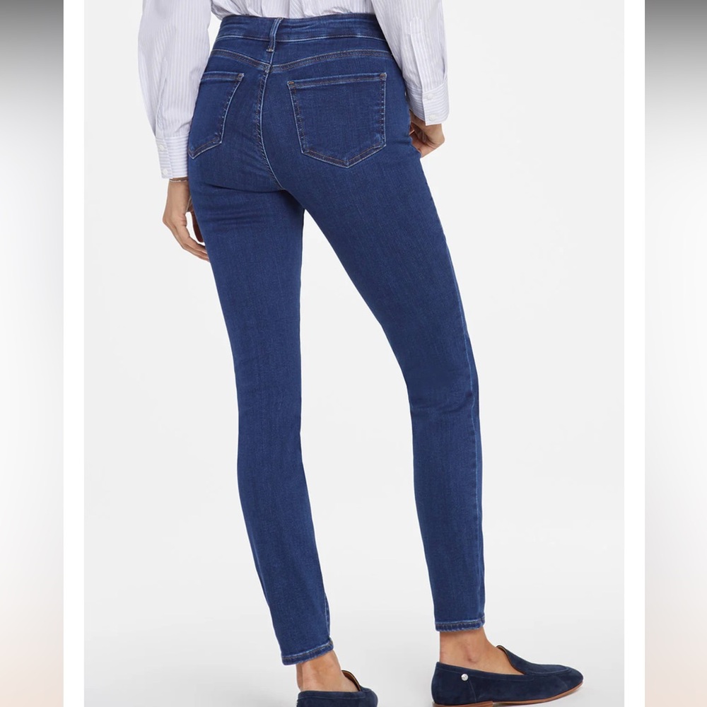 NYDJ High Waisted Skinny Jeans Medium Blue